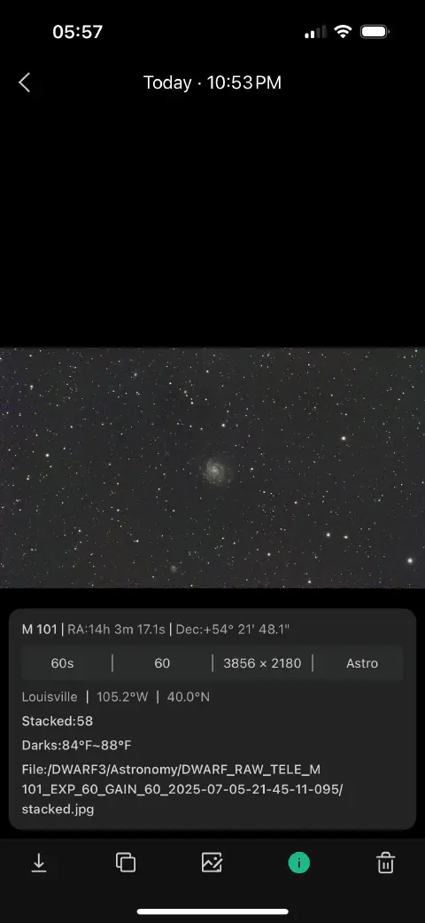 screenshot of the Dwarflab app in iOS