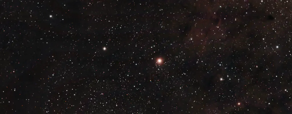 amateur astrophoto of the Garnet Star