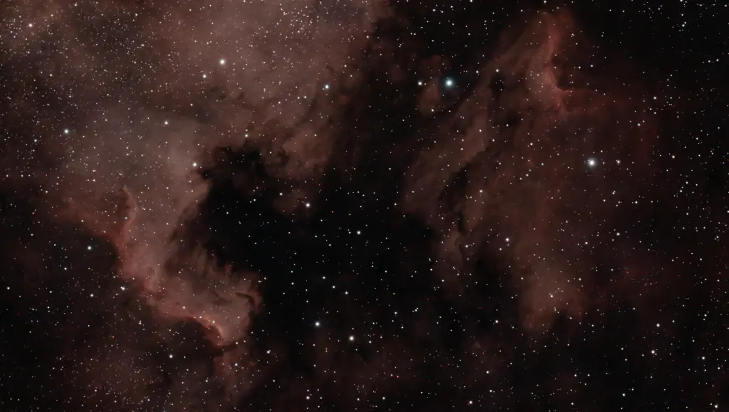 amateur astrophoto of the Pelican Nebula