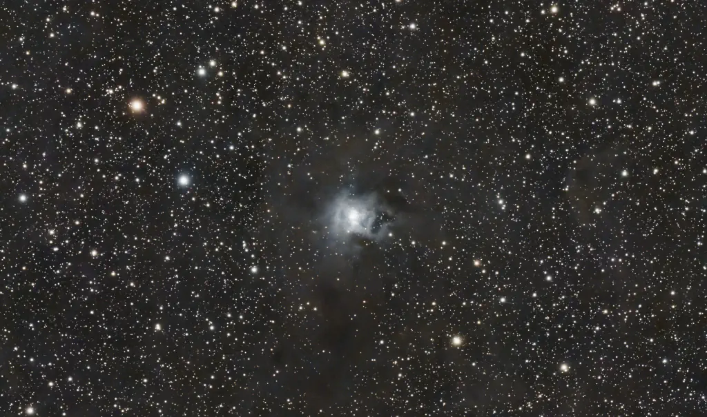 amateur astrophoto of the Iris Nebula