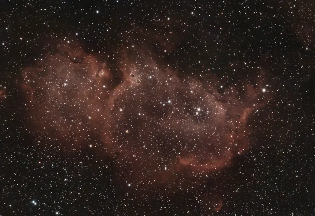 amateur astrophoto of the Soul Nebula