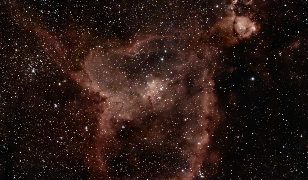 amateur astrophoto of the Heart Nebula