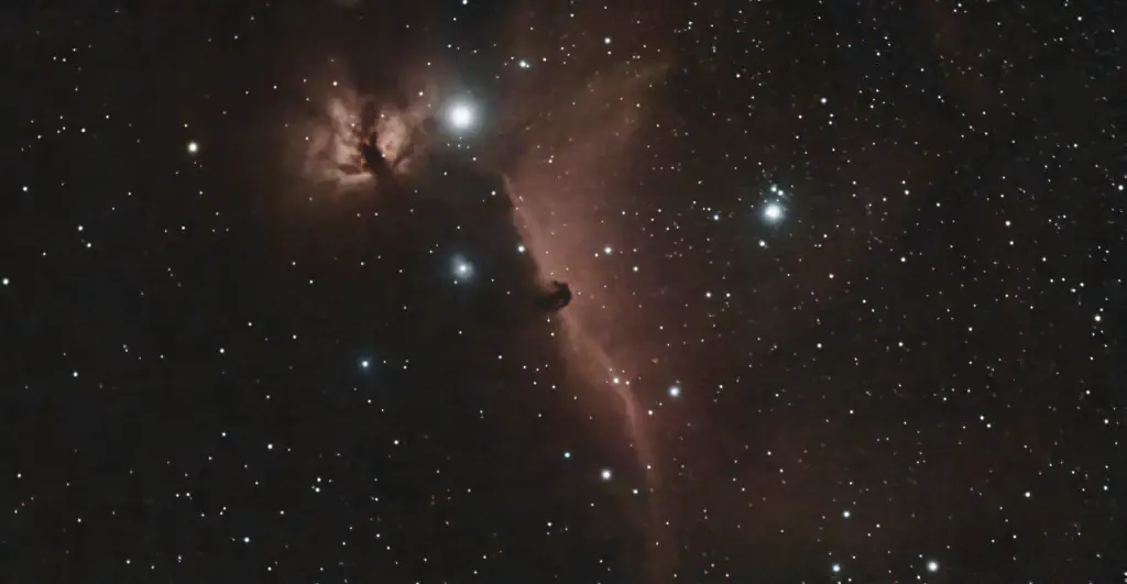 amateur astrophoto of the Horsehead Nebula