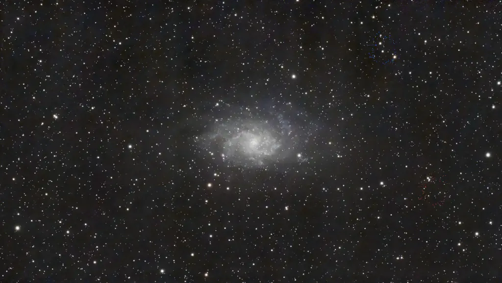 amateur astrophoto of the Triangulum Galaxy