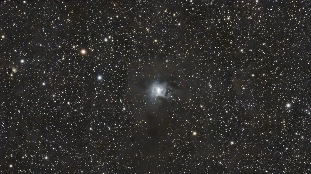 amateur astrophoto of the Iris Nebula
