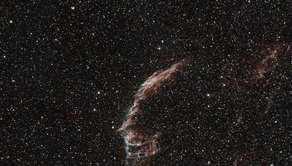 amateur astrophoto of Eastern Veil Nebula