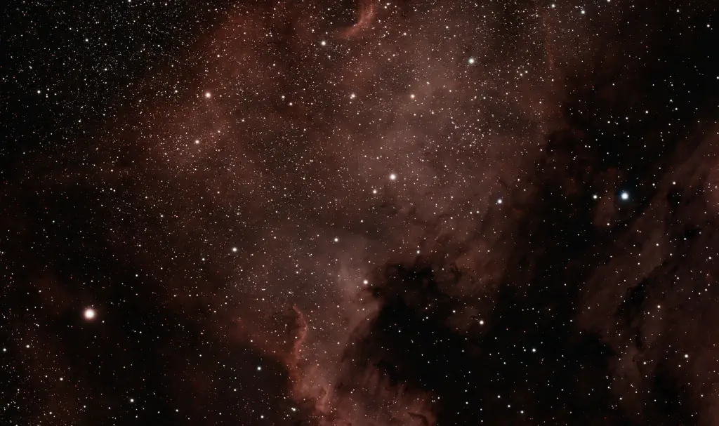 amateur astrophoto of the North America Nebula