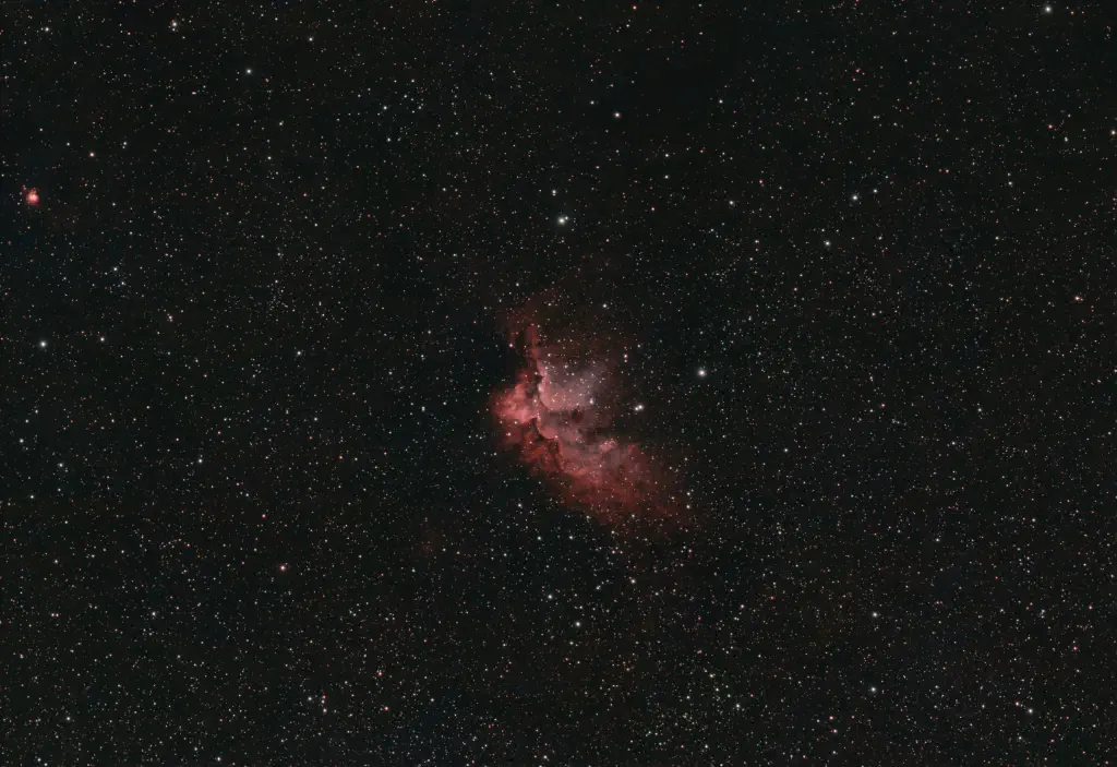 amateur astrophoto of Wizard Nebula